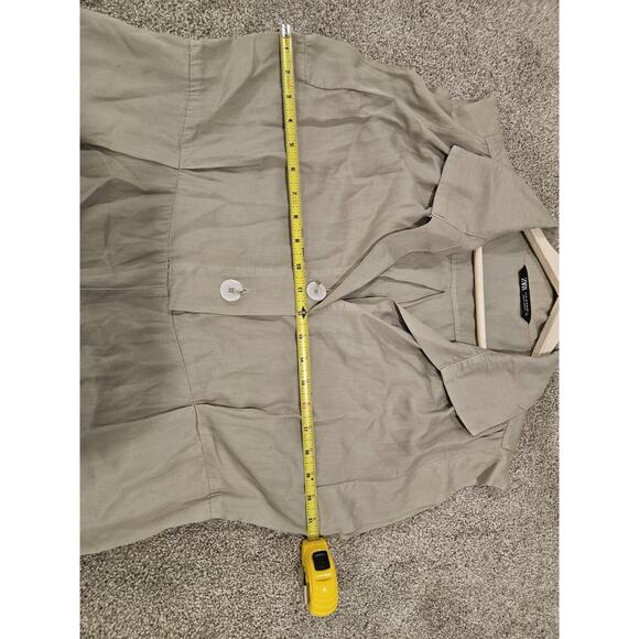 Women's Zara Khaki Jumpsuit Size M, Excellent Condition - Picture 4 of 6